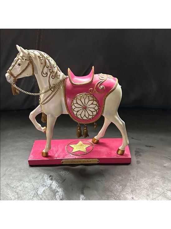Painted Pony Other - Dreamcatcher Horse Figurine - Pink and Gold